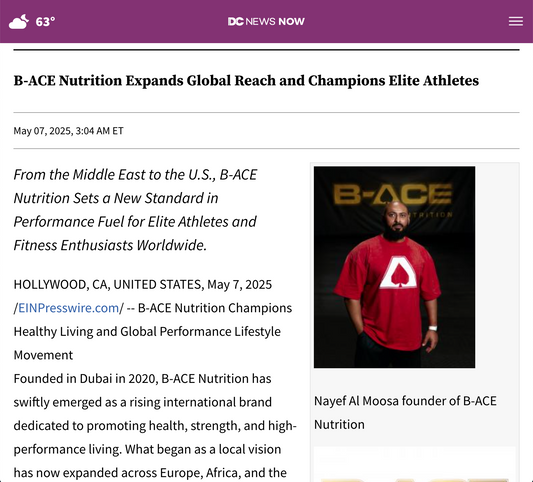 B-ACE Nutrition Expands Global Reach and Champions Elite Athletes