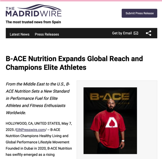 B-ACE Nutrition Expands Global Reach and Champions Elite Athletes