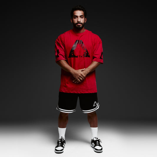 Stonewash Tee | Red V2