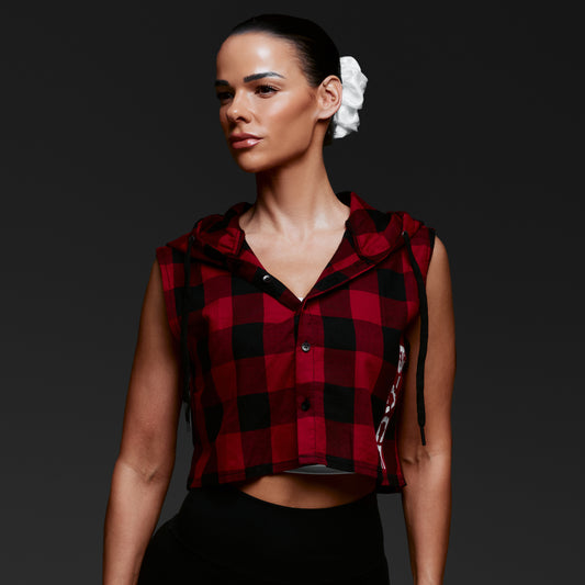 Flannel Hoodie | Red