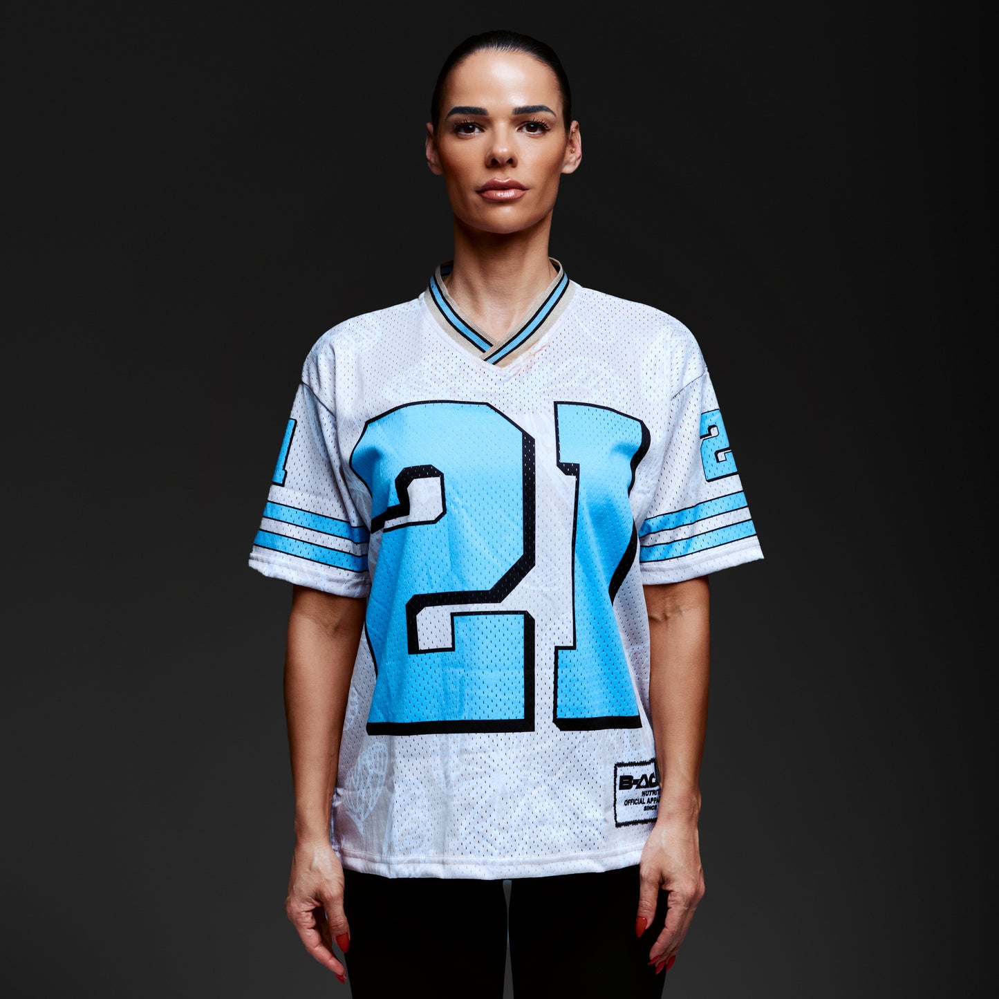 Ladies Jersey | Beige & Blue
