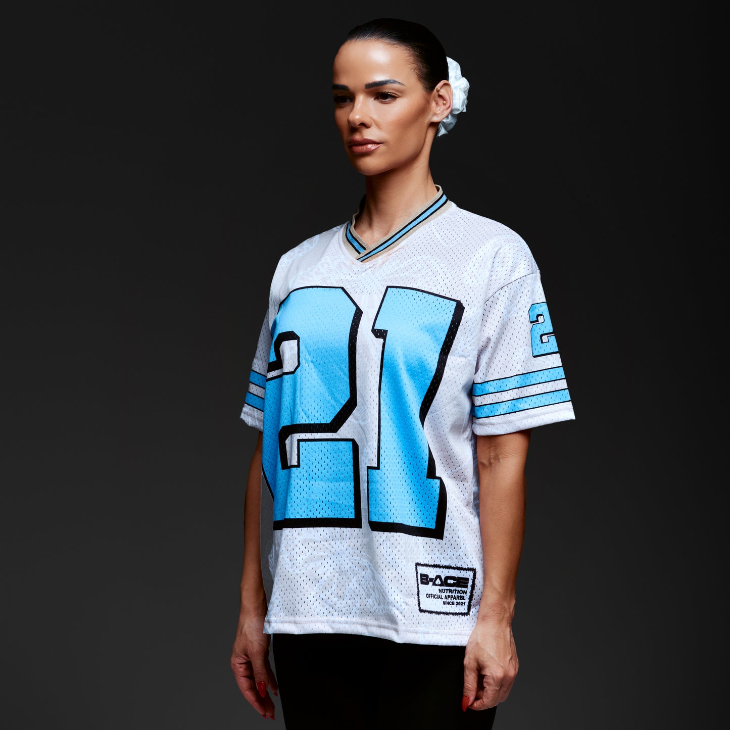 Ladies Jersey | Beige & Blue