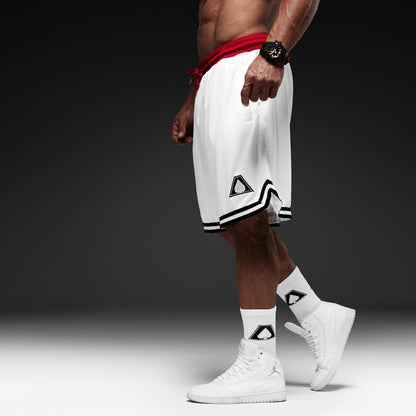 Double Mesh Shorts | White