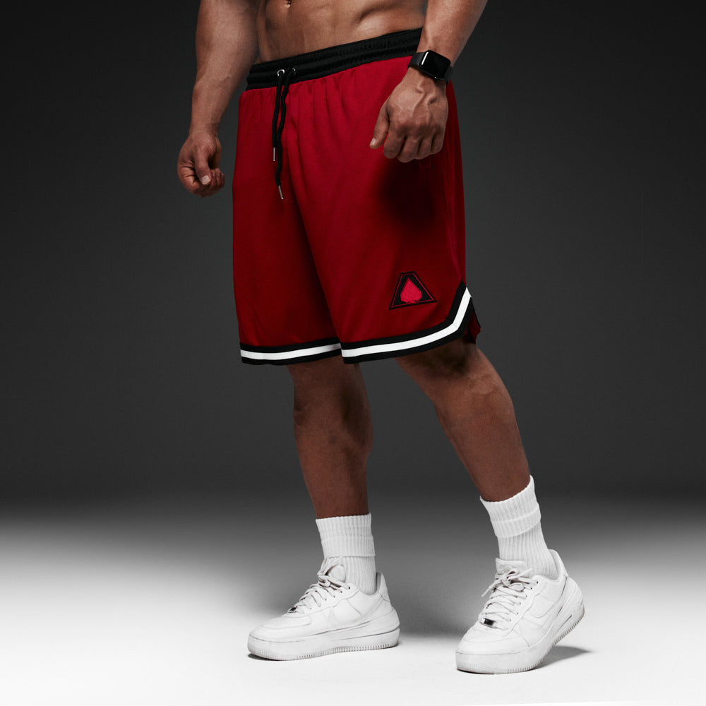 Double Mesh Shorts | Red
