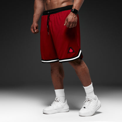 Double Mesh Shorts | Red