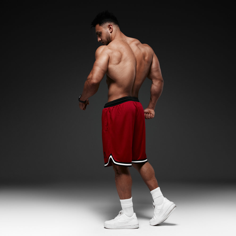 Double Mesh Shorts | Red